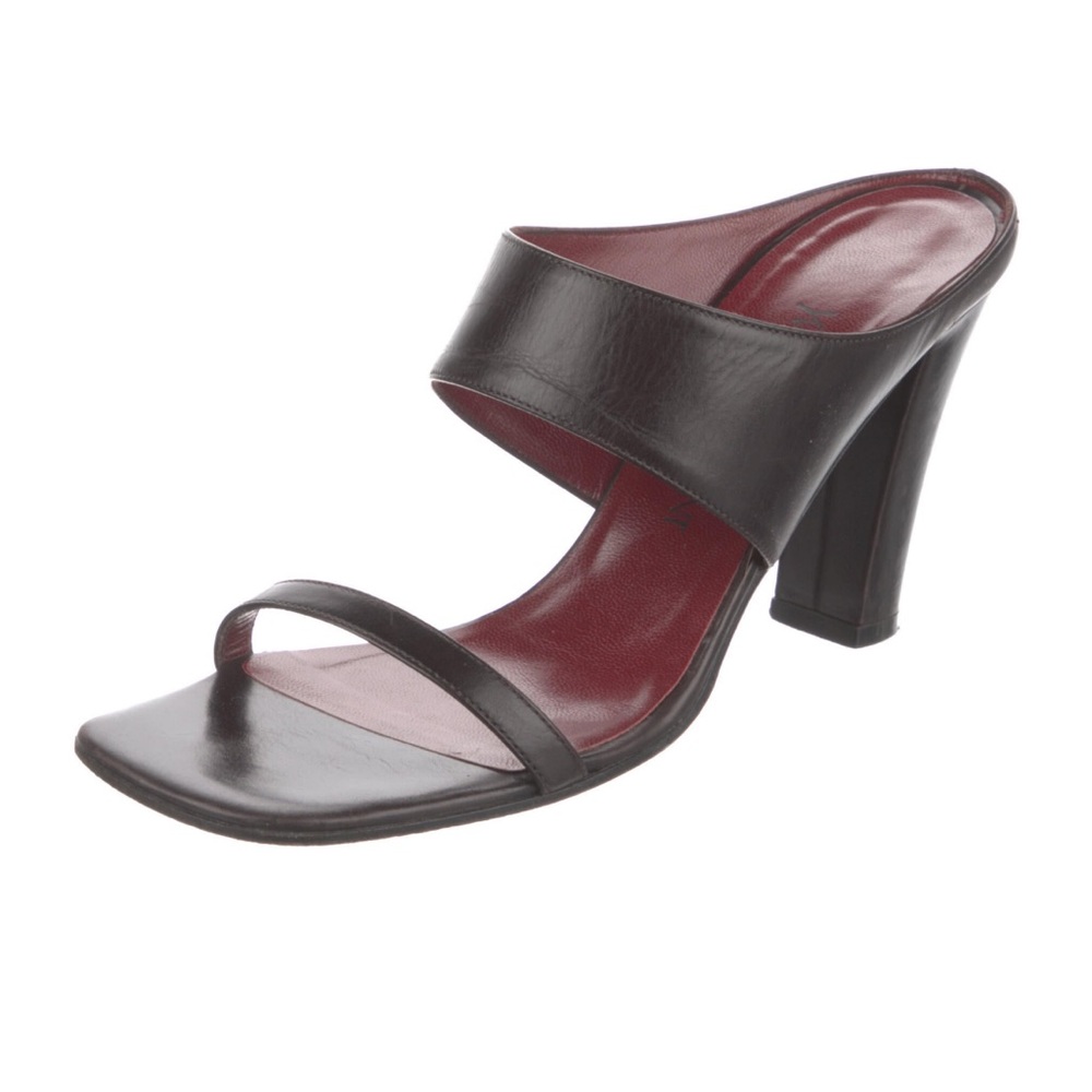 Authentic YSL square toe heels